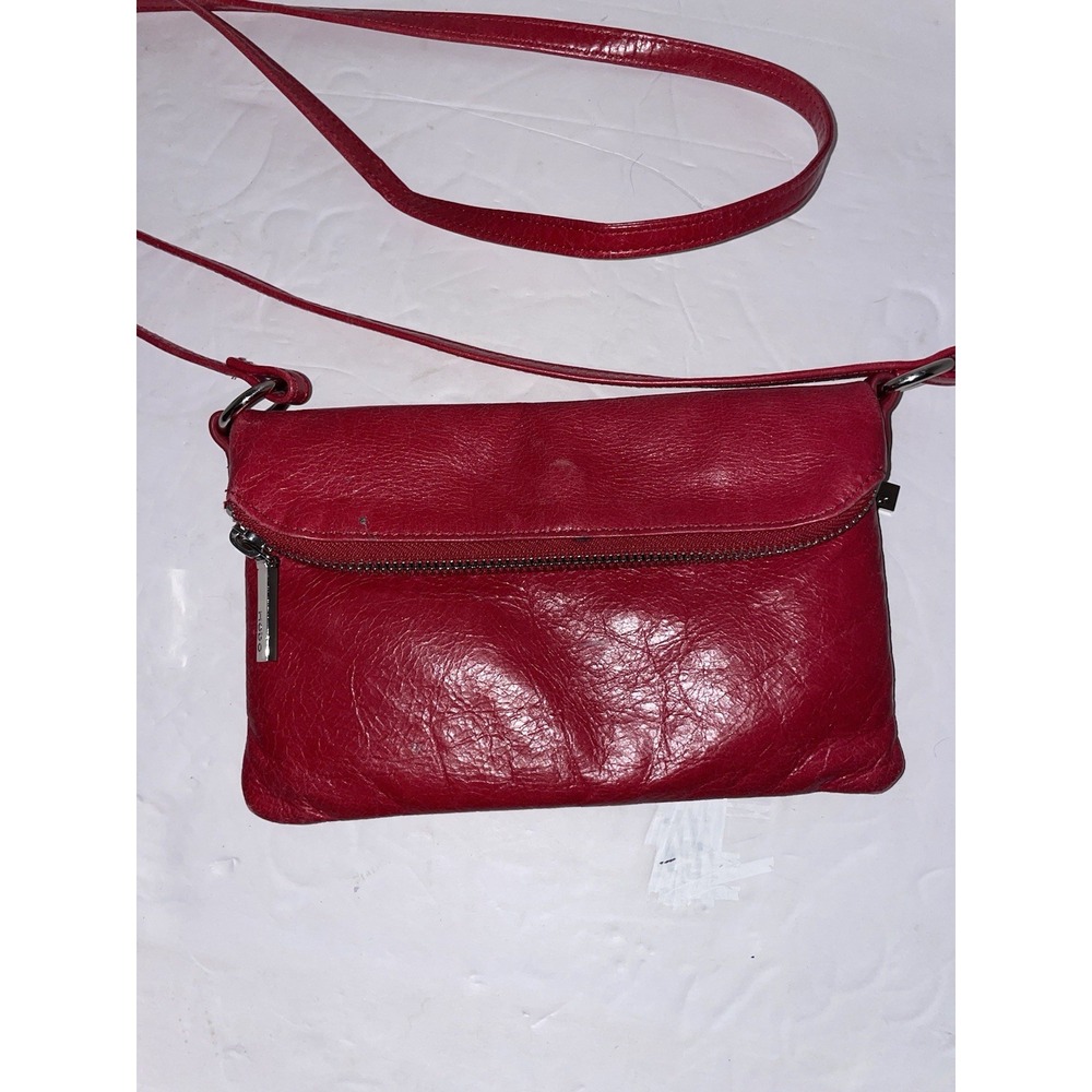 HOBO Red Leather Crossbody Bag